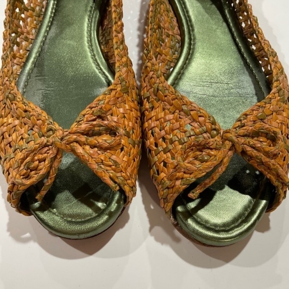Frye Womens Malorie Woven Leaf Flats 11 - Picture 3 of 12
